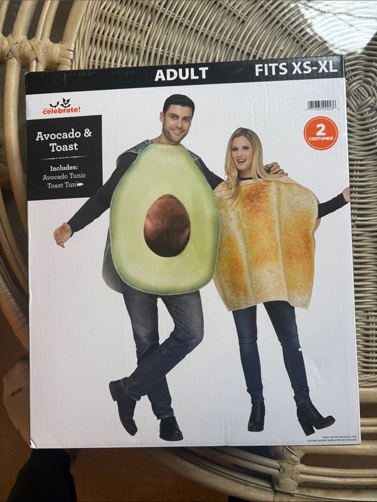 Way To Celebrate Other - NIB  elebrate! Avocado & Toast Halloween Costume Set  One SZ: XS-XL